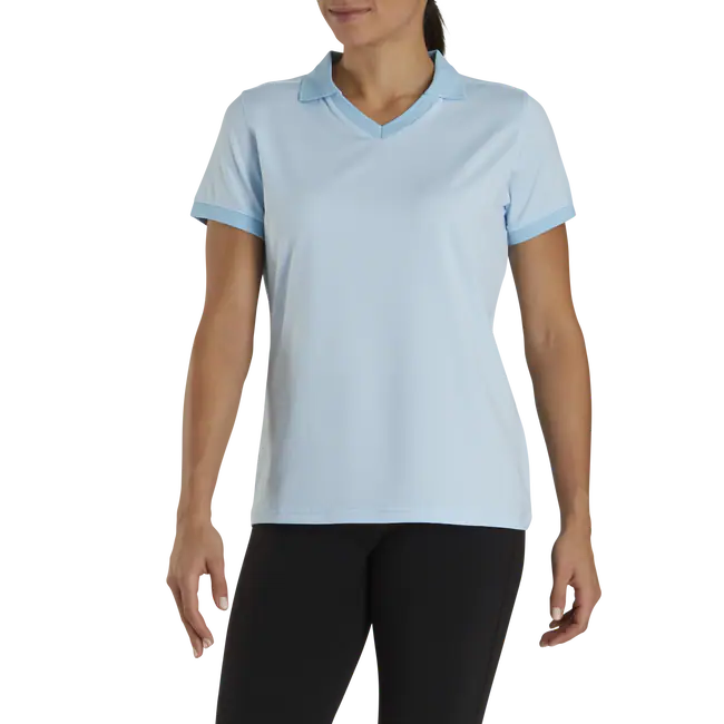 END ON END OPEN COLLAR Light Blue