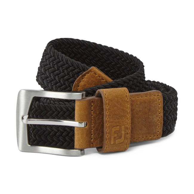 WOVEN GOLF BELT BLACK