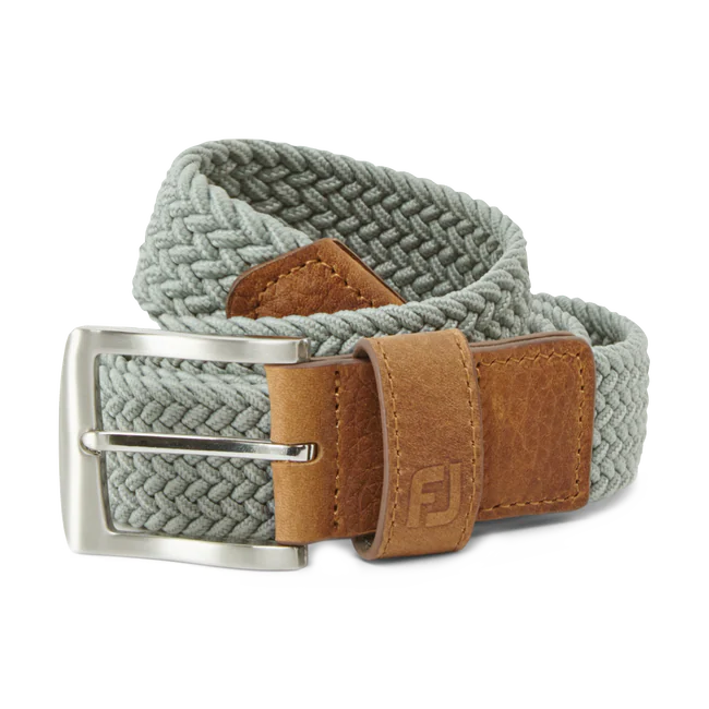 WOVEN GOLF BELT GREY