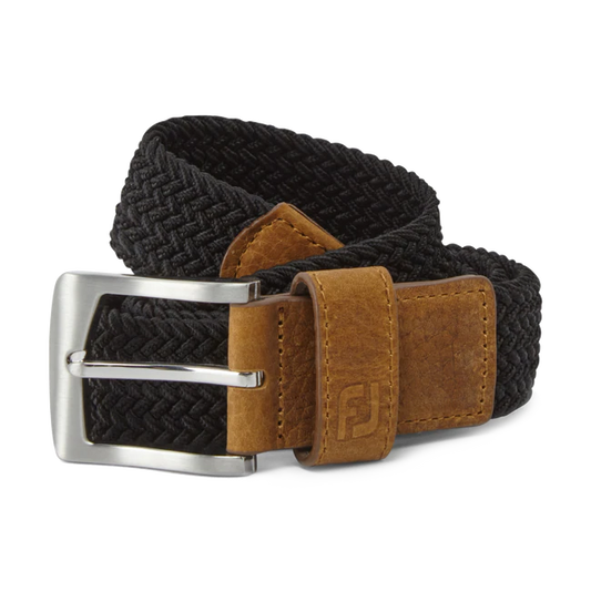 WOVEN GOLF BELT BLACK